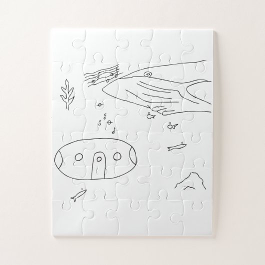 Walvis en Rode Renner zingen Legpuzzel (Verticaal)