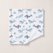 walvis en vulwalvis bad handdoek (Wasdoekje)