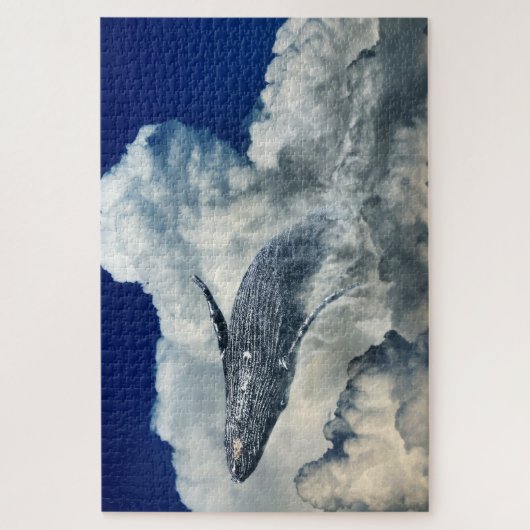 walvis en wolken legpuzzel (Verticaal)