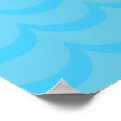 Walvis en zeilboot Oceaan Blauw Zee Nautical Poster (Hoek)