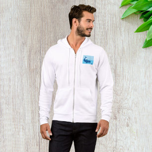 Walvis en zeilboot Oceaans blauw zee Hoodie