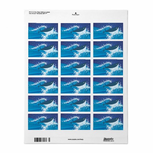 walvis etiket (Full Sheet)