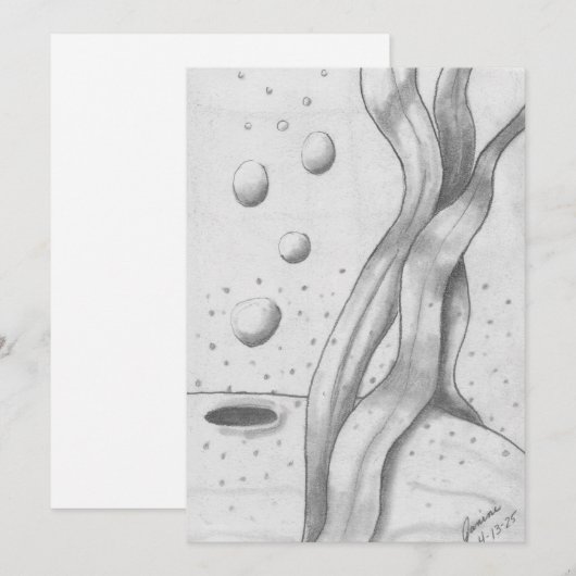 walvis feestdagenkaart (Voorkant / Achterkant)