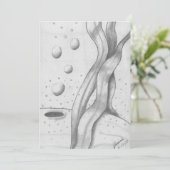 walvis feestdagenkaart (Staand voorkant)