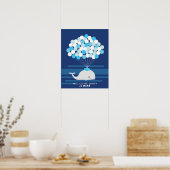 Walvis | Gastenboek voor babyshower Print (Keuken)