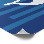 Walvis | Gastenboek voor babyshower Print (Hoek)