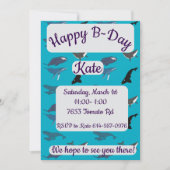 Walvis Gelukkige Verjaardag Kaart (Voorkant)