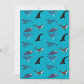 Walvis Gelukkige Verjaardag Kaart (Achterkant)