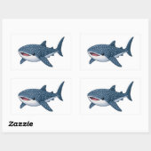 Walvis Haai Oceaan Mariene Kunst Ontwerp Sticker (Vel)