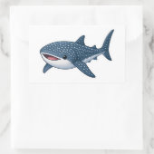Walvis Haai Oceaan Mariene Kunst Ontwerp Sticker (Tas)