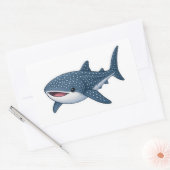 Walvis Haai Oceaan Mariene Kunst Ontwerp Sticker (Envelop)