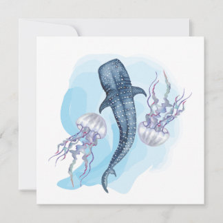 Walvis Haai. Waterverf