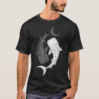 Walvis Haai Yin Yang Marien T-shirt