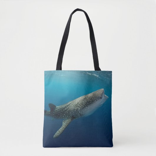 Walvis Haai Zwemmen Tote Bag (Voorkant)