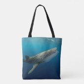 Walvis Haai Zwemmen Tote Bag (Achterkant)