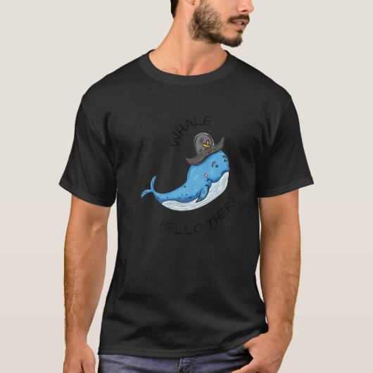 Walvis Hallo daar zeezoogdierpremie T-shirt (Voorkant)