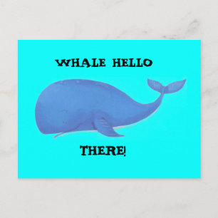 walvis, HALLO, ER! Briefkaart