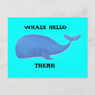 walvis, HALLO, ER! Briefkaart