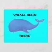 walvis, HALLO, ER! Briefkaart (Voorkant)