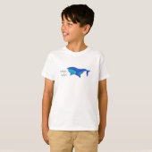Walvis Hallo / Schattige Blauwe Walvis Kust T-shirt (Voorkant volledig)