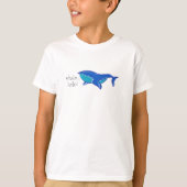 Walvis Hallo / Schattige Blauwe Walvis Kust T-shirt (Voorkant)