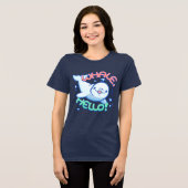 Walvis Hallo Tri-Blend Shirt (Voorkant volledig)