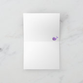 Walvis Het is een meisje Baby shower dank je kaart (Binnen)