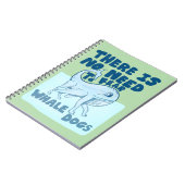 Walvis Hond grappig wezen Notitieboek (Linkerzijde)