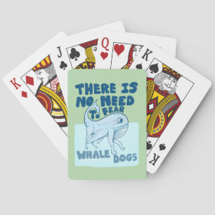 Walvis Hond grappig wezen Pokerkaarten