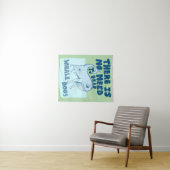 Walvis Hond grappig wezen Wandkleed (In Situ (horizontaal))