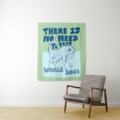 Walvis Hond grappig wezen Wandkleed (In situ)