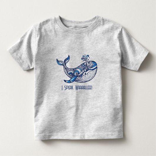 Walvis: Ik spreek walvis! Kinder Shirts (Voorkant)