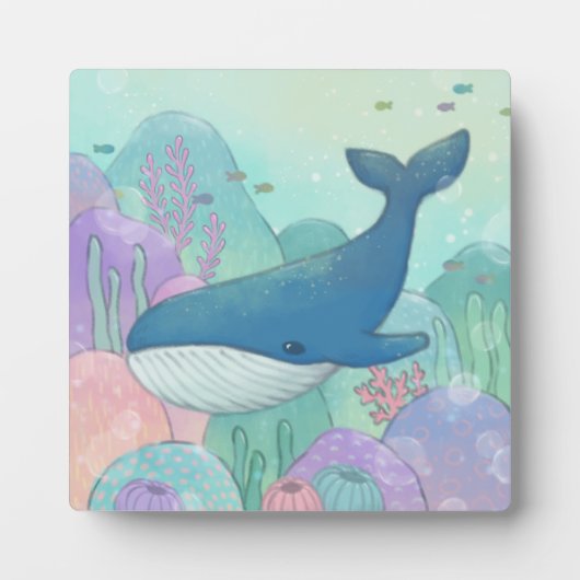Walvis Illustratie Fotoplaat (Voorkant)