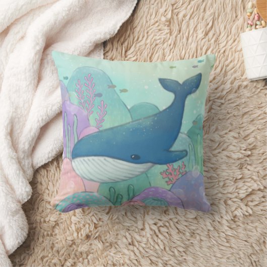 Walvis Illustratie Kussen (Deken)