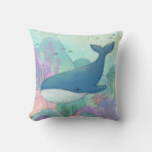 Walvis Illustratie Kussen (Voorkant)