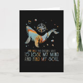 Walvis in de oceaan Ik duik om mijn geest Zee te v Kaart (Voorkant)