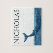 walvis in de oceaan legpuzzel (Verticaal)