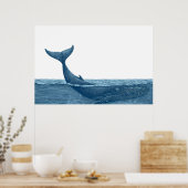 walvis in de oceaan poster (Keuken)