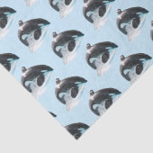 Walvis in de oceaan Weefselpapier Tissuepapier (Detail)