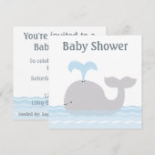 walvis in de Zee Kaart (Voorkant / Achterkant)
