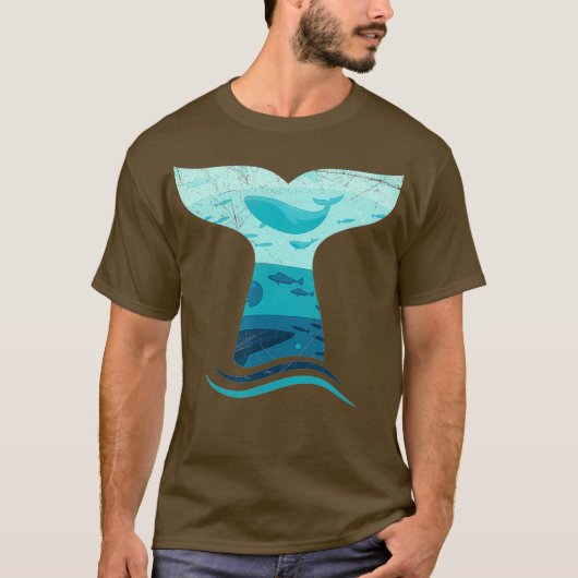 Walvis in golven Orka Oceaan T-shirt (Voorkant)