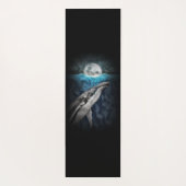 walvis in maanlicht yogamat (Achterkant)