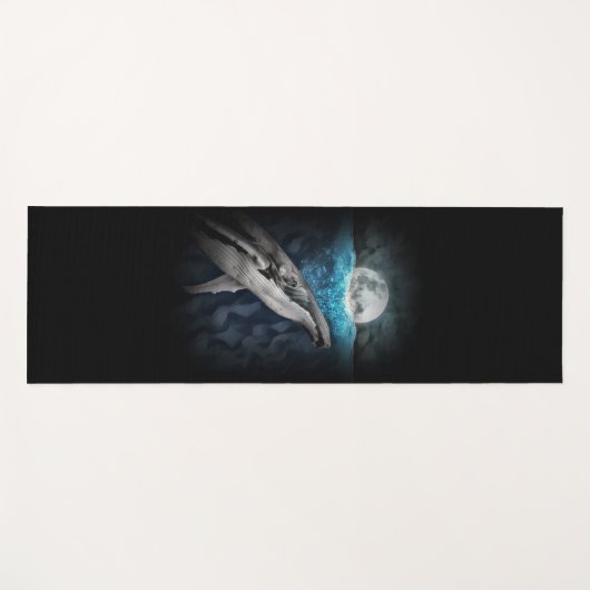 walvis in maanlicht yogamat (Voorkant (horizontaal))