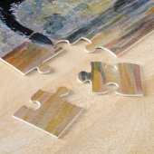 Walvis in sprong foto puzzel met geschenkdoos legpuzzel (Zijkant)