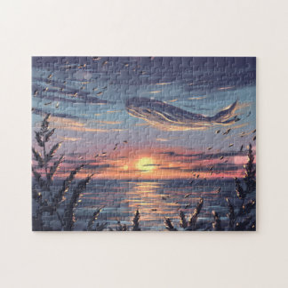 walvis in wolken legpuzzel