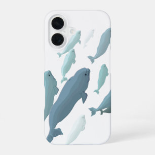 Walvis iPhone Hoesje Beluga Walvis Smartphone Hoes iPhone 16 Hoesje