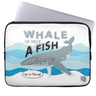 Walvis is geen vis laptop sleeve