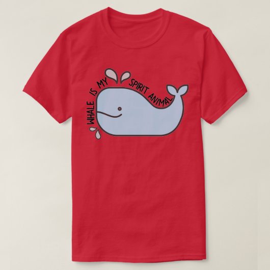walvis is mijn gedistilleerde diertje t-shirt (Design voorkant)