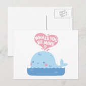 Walvis je bent een mijnliefdesbekentenis briefkaart (Voorkant / Achterkant)