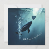 Walvis, jij bent mijn valentijn feestdagenkaart (Voorkant)